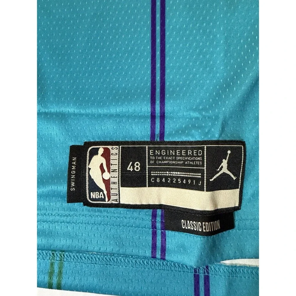 NWT Charlotte Hornets Jordan Classic Edition Swingman Jersey Men’s L 48